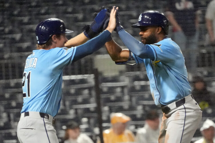 Cedric Mullins homers in 13th to lift Rays past Pirates 8-7 in rain-soaked game